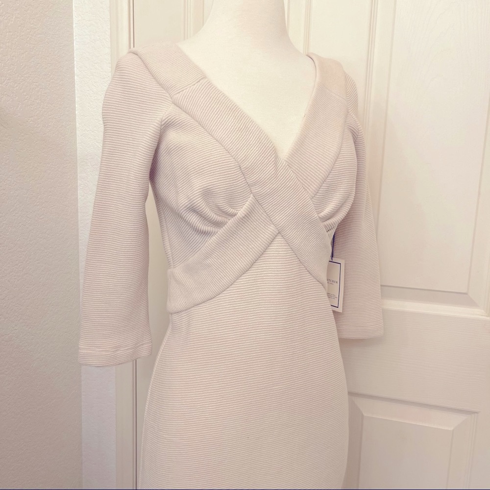 FLETCHER by LYELL cream Anthropologie dress MEDIUM